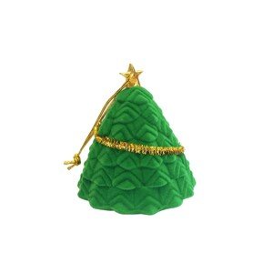 Ajándékdoboz fülbevalóhoz vagy gyűrűhöz - karácsonyfa csillaggal
