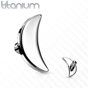 Titánium pót implantátumfej, félhold alakú 4  mm, vastagság 1,6 mm