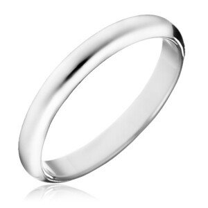 925 ezüst gyűrű - sima fényes karika - Nagyság: 50