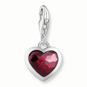 THOMAS SABO charm medál Red stone heart  medál 2094-699-10