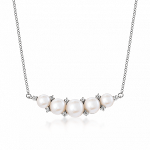 SOFIA ezüst nyaklánc cirkóniákkal és gyöngyökkel  nyaklánc WWPS160778N-CSF1