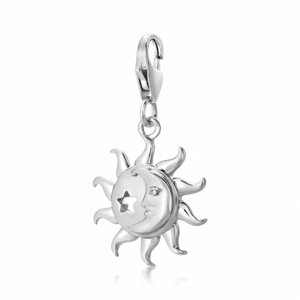 SOFIA ezüst charm medál nap, hold, csillag  medál AEIC2941/R