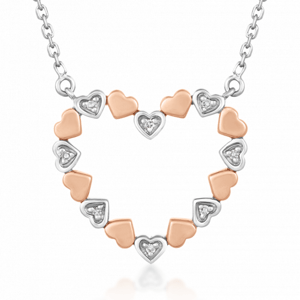 SOFIA DIAMONDS arany nyaklánc szívvel és gyémánttal 0,02 ct  nyaklánc GEMCS28514-14