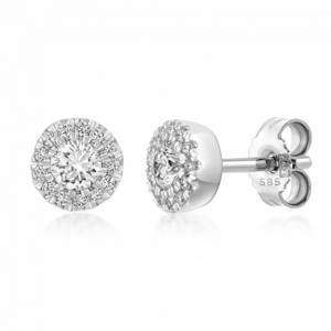 SOFIA DIAMONDS arany fülbevaló gyémánttal 0,09 ct + kb 0,04 ct H / I1  fülbevaló UDER22303W-H-I1