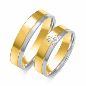 SOFIA férfi arany karikagyűrű  karikagyűrű ZSOE-352MYG+WG