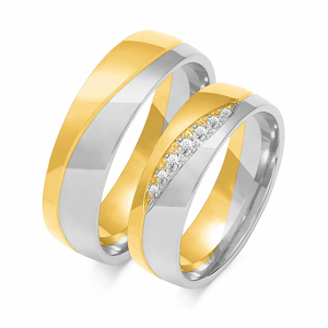 SOFIA női arany karikagyűrű  karikagyűrű ZSOE-216WYG+WG