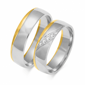 SOFIA férfi arany karikagyűrű  karikagyűrű ZSOE-207MYG+WG