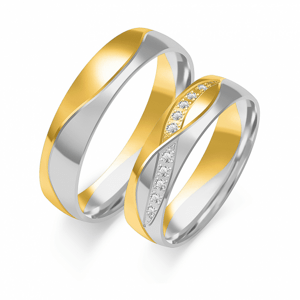 SOFIA arany női karikagyűrű  karikagyűrű ZSB-219WYG+WG