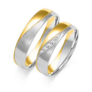 SOFIA arany női karikagyűrű  karikagyűrű ZSB-212WYG+WG
