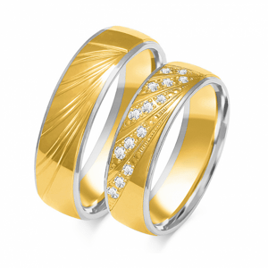 SOFIA arany női gyűrű  karikagyűrű ZSB-209WYG+WG