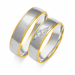 SOFIA arany férfi gyűrű  karikagyűrű ZSB-201MYG+WG