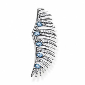 THOMAS SABO bross Phoenix wing with blue stones silver  bross X0282-644-1