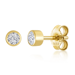 SOFIA DIAMONDS arany fülbevaló gyémántokkal 2 x 0,04 ct  fülbevaló UDER26662Y-H-I1