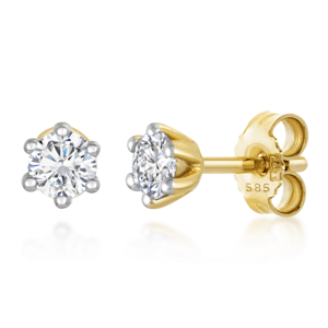 SOFIA DIAMONDS arany fülbevaló gyémántokkal 2 x 0,075 ct  fülbevaló UDER21525Y-H-I1