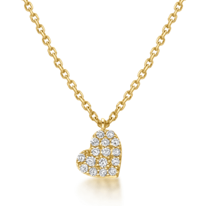 SOFIA DIAMONDS arany szív nyaklánc gyémántokkal 0,101 ct  nyaklánc GEMCS30046-15