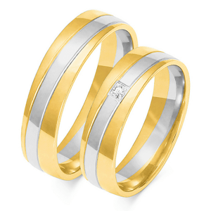 SOFIA arany férfi gyűrű  karikagyűrű ZSOE-219MYG+WG