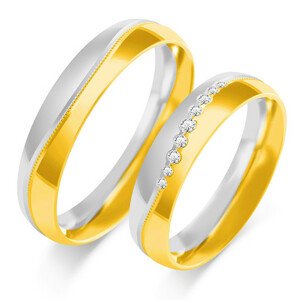 SOFIA arany női karikagyűrű  karikagyűrű ZSOE-408WYG+WG
