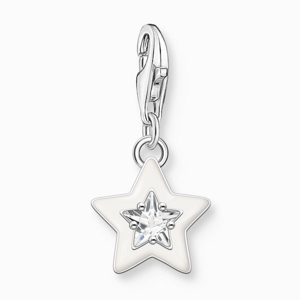 THOMAS SABO charm medál Star with white stone  medál 2044-041-14