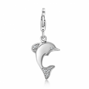 SOFIA ezüst charm medál delfin  medál AEIC2327Z/R