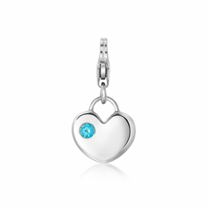 SOFIA ezüst charm medál szív  medál AEIC2298BZ/R