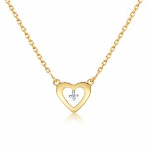 SOFIA DIAMONDS arany nyaklánc szívvel és gyémánttal 0,005 ct  nyaklánc GEMCS28892-14