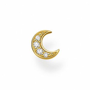 THOMAS SABO fél pár fülbevaló Moon pavé gold  fülbevaló H2133-414-14