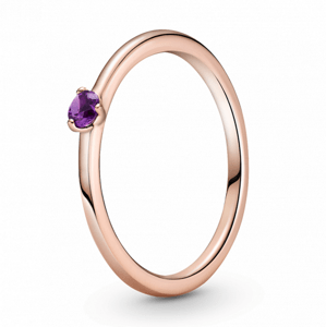 PANDORA aranyozott Lila szoliter gyűrű  gyűrű 189259C06