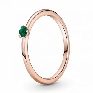 PANDORA aranyozott Zöld szoliter gyűrű  gyűrű 189259C05