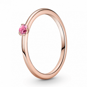 PANDORA aranyozott Rózsaszín szoliter gyűrű  gyűrű 189259C03
