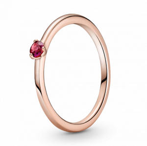 PANDORA aranyozott Piros szoliter gyűrű  gyűrű 189259C01
