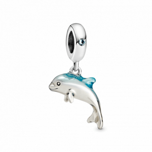 PANDORA Csillámló delfin függő charm