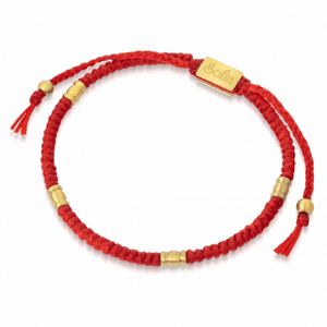 SOFIA textil vörös karkötő  karkötő KA4-SOF001