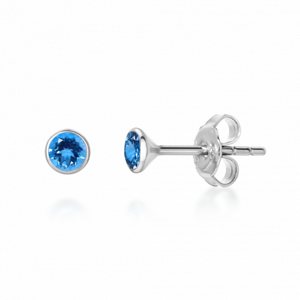 SOFIA ezüst fülbevaló kék cirkóniával  fülbevaló SJ218628.200+SJ218628.200