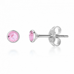 SOFIA ezüst fülbevaló rózsaszín cirkóniával  fülbevaló SJ218632.200+SJ218632.200